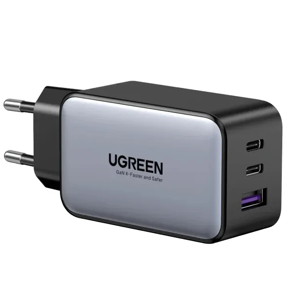 Super Carregador UGREEN 65W USB C 3 portas NOVO