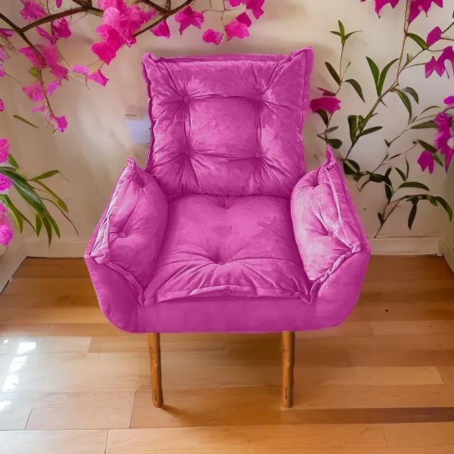 Poltrona de Luxo - Na compra de duas, ganhe um puff tripé grátis!! - Foto 2