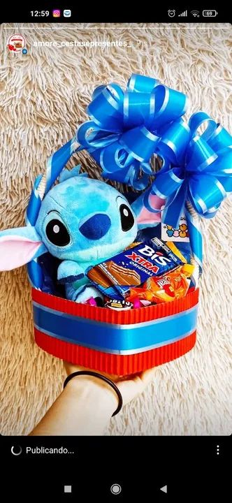 Cestas e Presentes tema Stitch ? - Foto 4