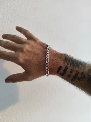 Pulseira 3X1 NOVA BANHADA A PRATA 925 - Foto 3