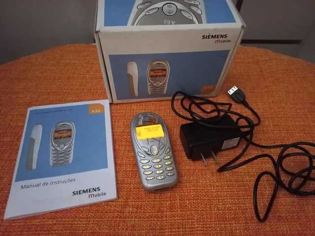 Celular antigo Siemens na caixa antigo 