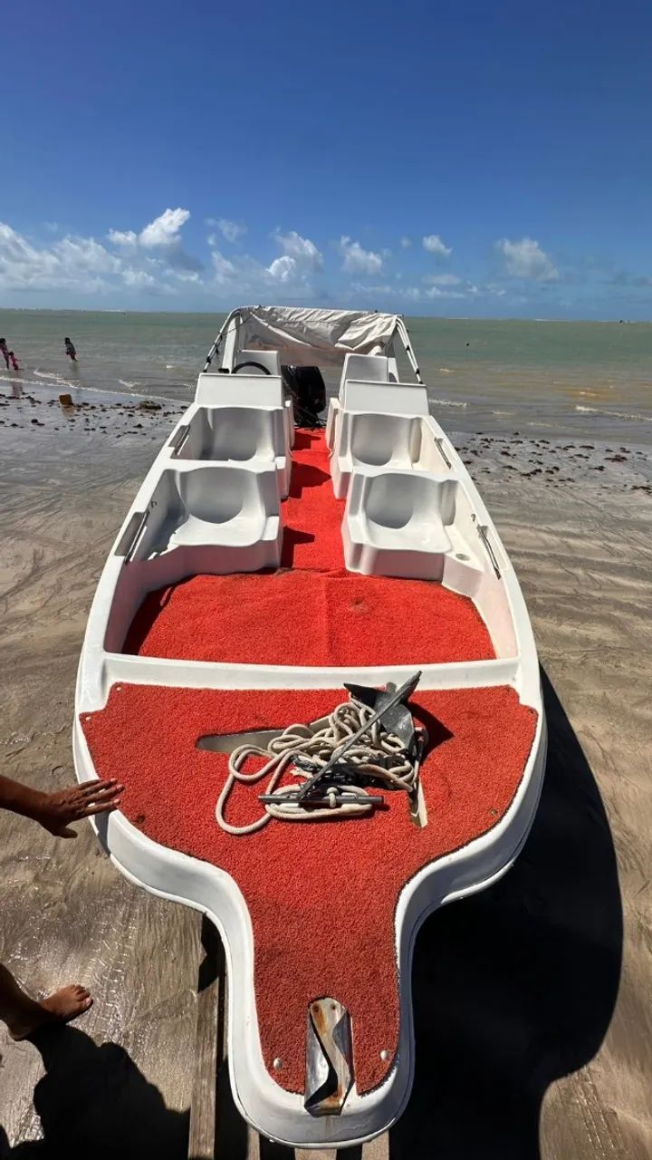 Lancha dourado + motor mercury 2018 4 Tempos - Foto 5