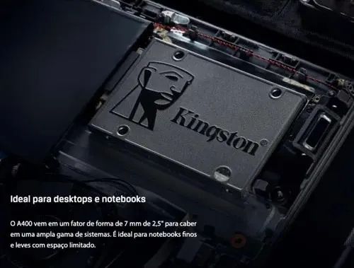 SSD Kingston 480GB Sata A400 - Rápido e Confiável! - Foto 3