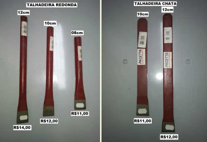 Talhadeira redonda e Talhadeira chata