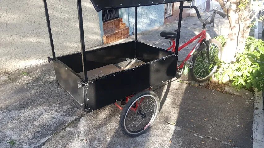 VENDO TRICICLO BIKE FOOD COM TETO FOOD TRIKE - R$ 1800 (ACEITO TROCAS) - Foto 6