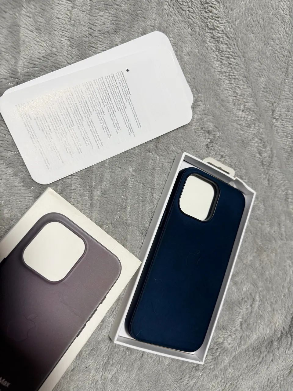 capa da apple finewoven para iphone 15 pro max - cor azul - nova e original - Foto 2