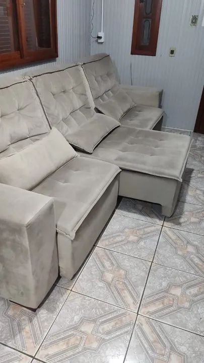 SOFÁ DE 3 LUGARES RETRATL E RECLINAVEL - Foto 4