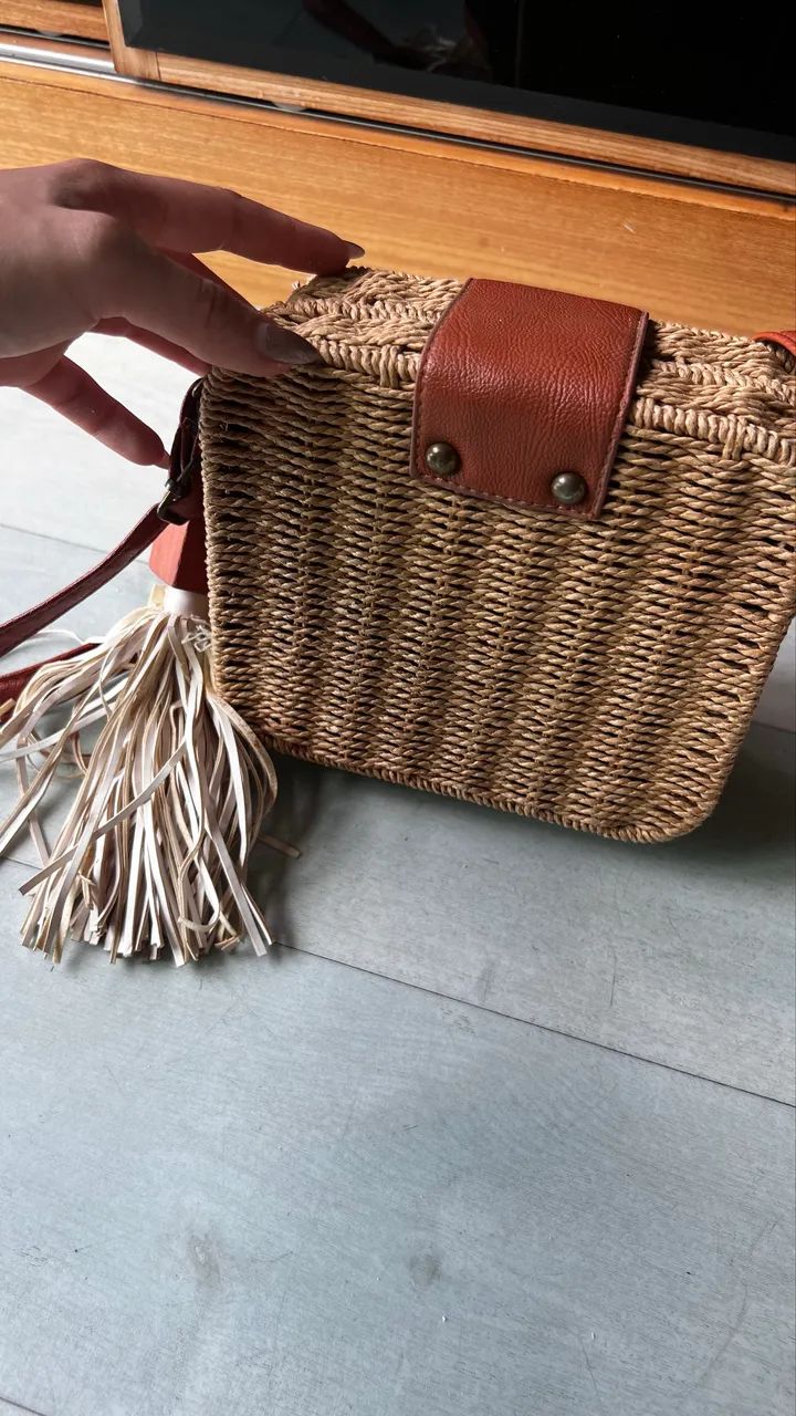Bolsa de palha praiana  - Foto 2