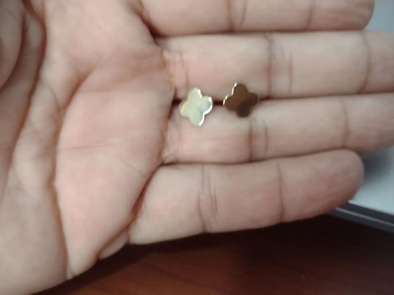 Brincos Trevo Ouro 18k - Foto 2
