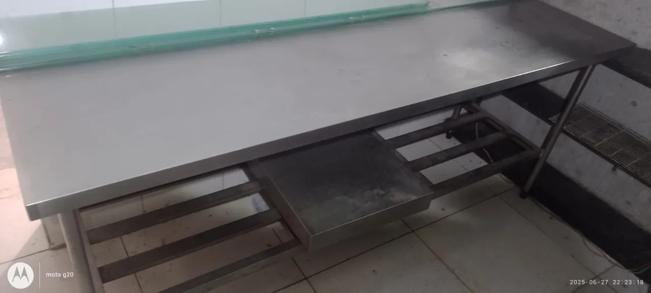 Bancada de Aço Inox para Comércio