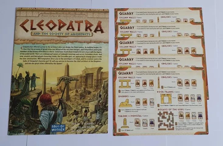 2 jogos Colosseum + Cleopatra (instruções em inglês) - Foto 4