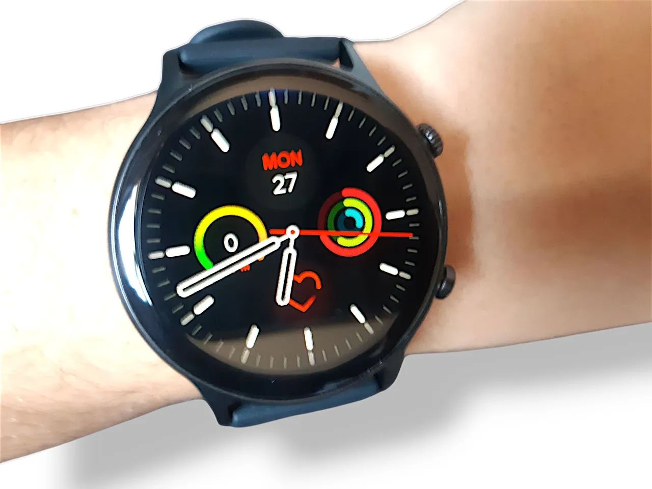 ÚLTIMA PEÇA!!! SMARTWATCH ZEBLAZE PROVA D'ÁGUA,MUITA BATERIA BARATO PARECIDO DA SAMSUNG! - Foto 3