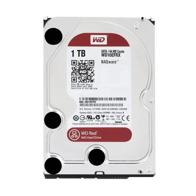 2 unidades HD 1TB - WD Linha Red - wd10efrx