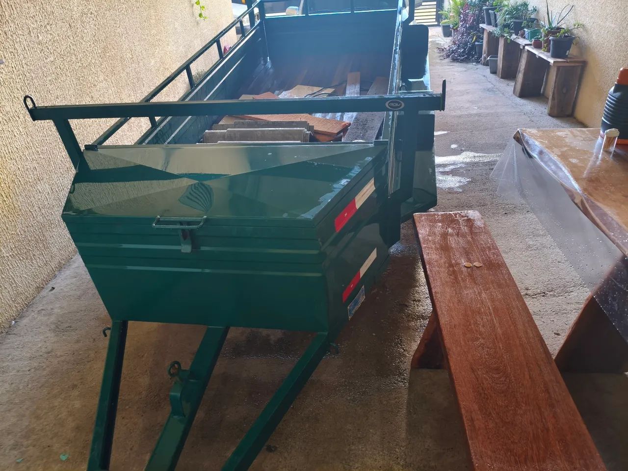 Carreta de Carga Verde