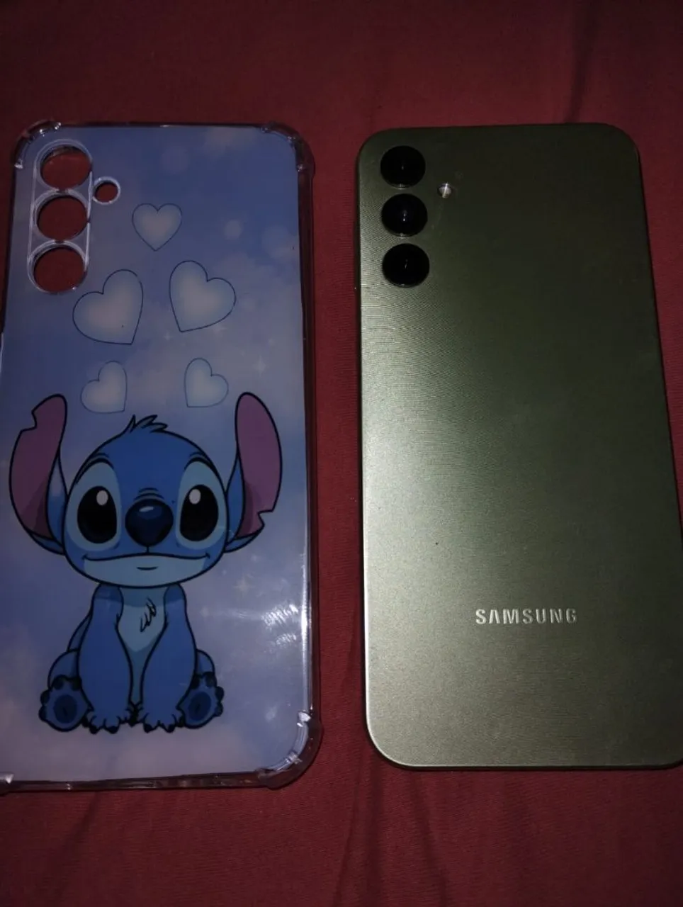 Samsung A14 5G Verde e Capinha Stitch