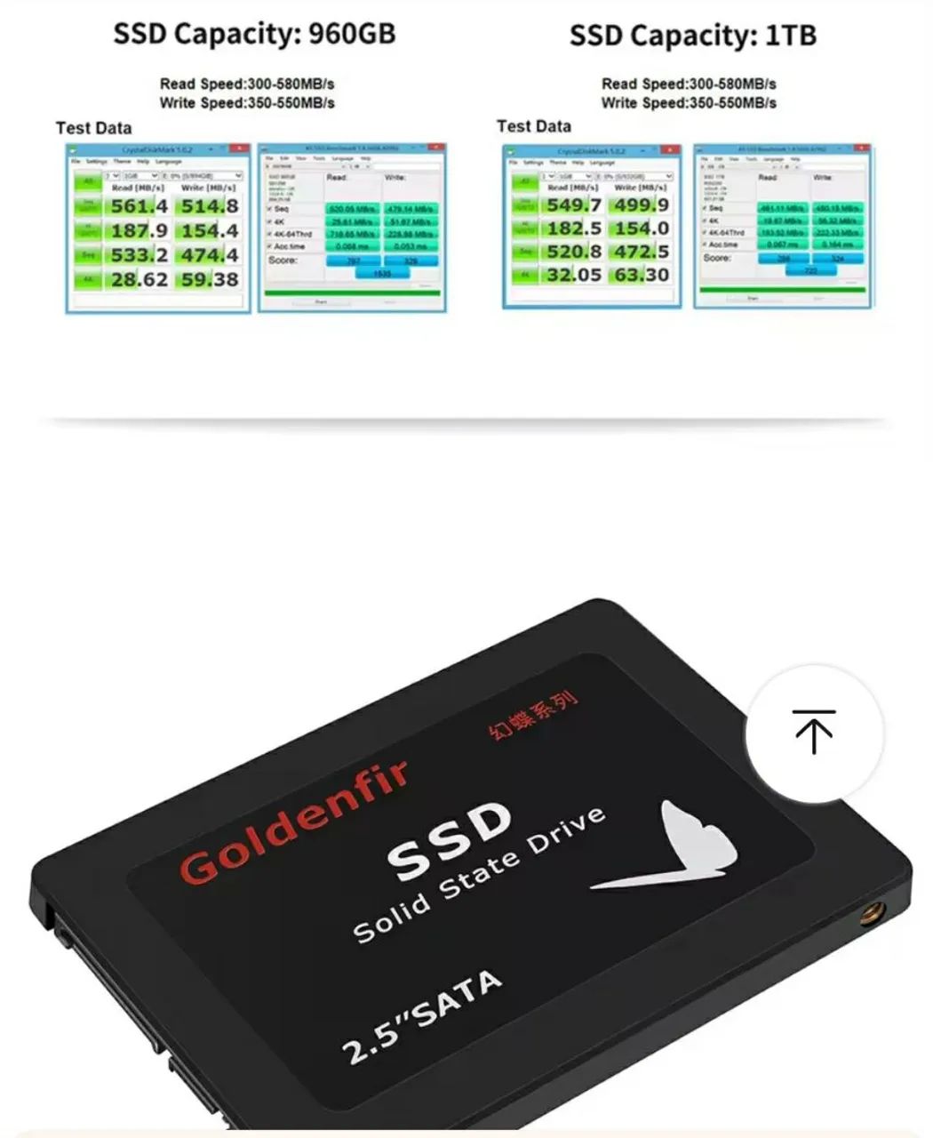 SSD Goldenfir 1TB SATA3 2.5'' original  - Foto 3