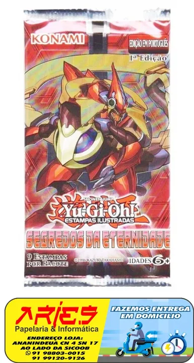 YU-GI-OH! YUGIOH! BOOSTER SEGREDOS DA ETERNIDADE 9 CARTAS EM PORTUGUÊS