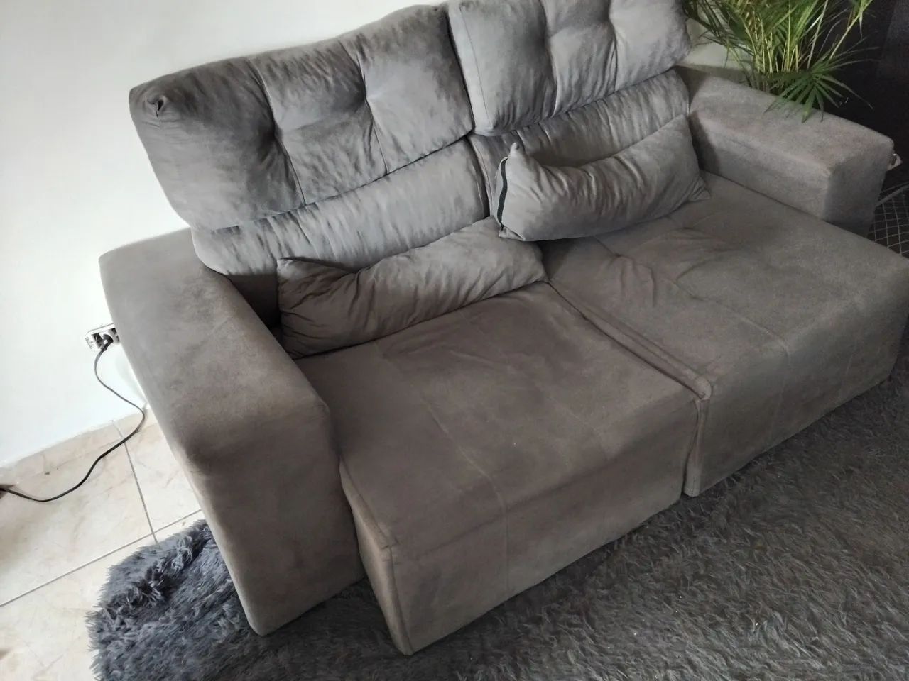 Sofá cinza  - Foto 2