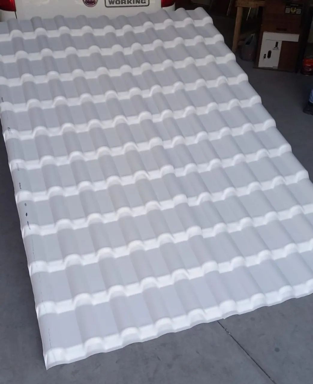 Telha PVC modelo Plan - 2,42x0,88 - Branca