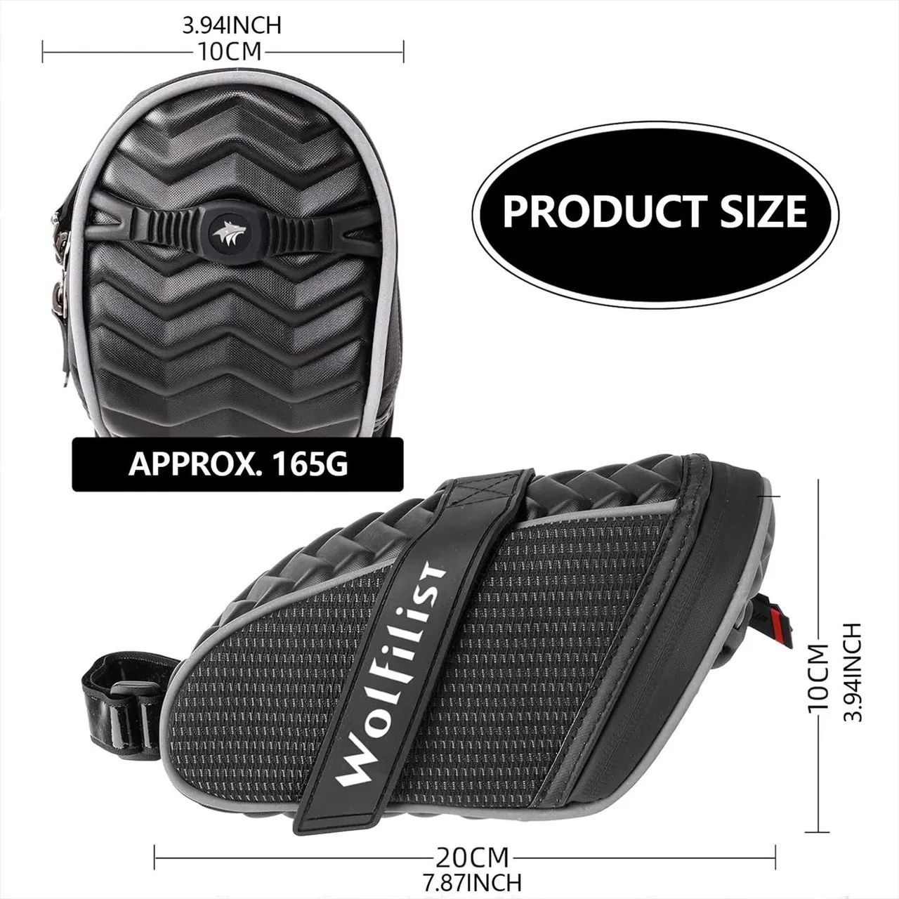 Bolsa de Selim para Bicicleta Wolfilist - Foto 6