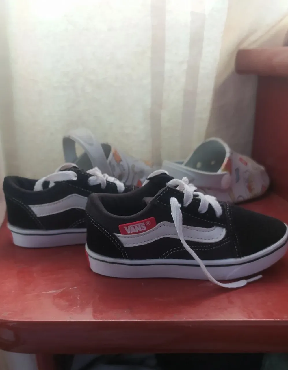 Tênis Vans Infantil - Preto com Branco