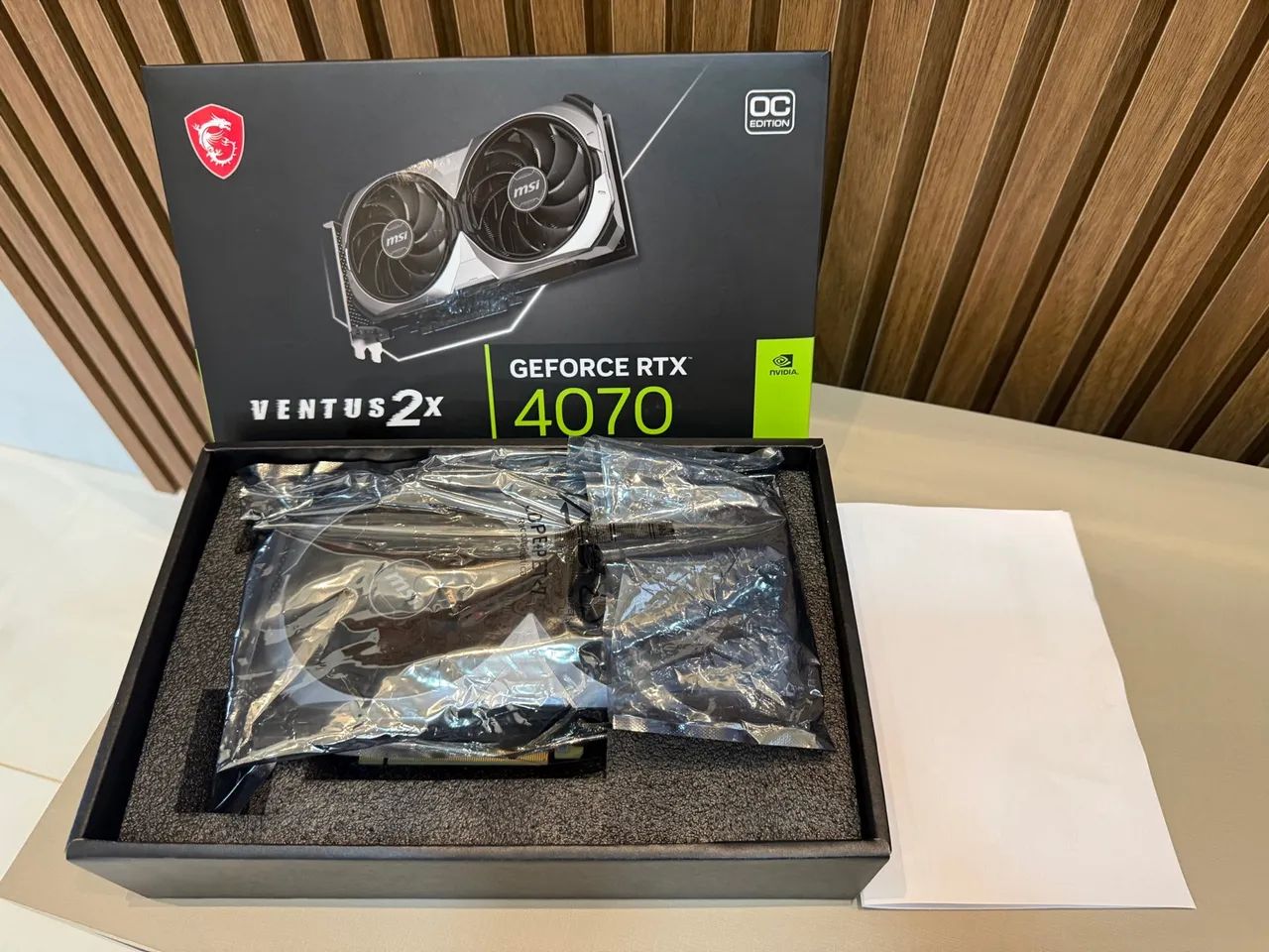 PLACA DE VIDEO GEFORCE RTX 4070 MSI 12 GB 2 VENTOS AINDA TEM 2 ANOS DE  - Foto 3
