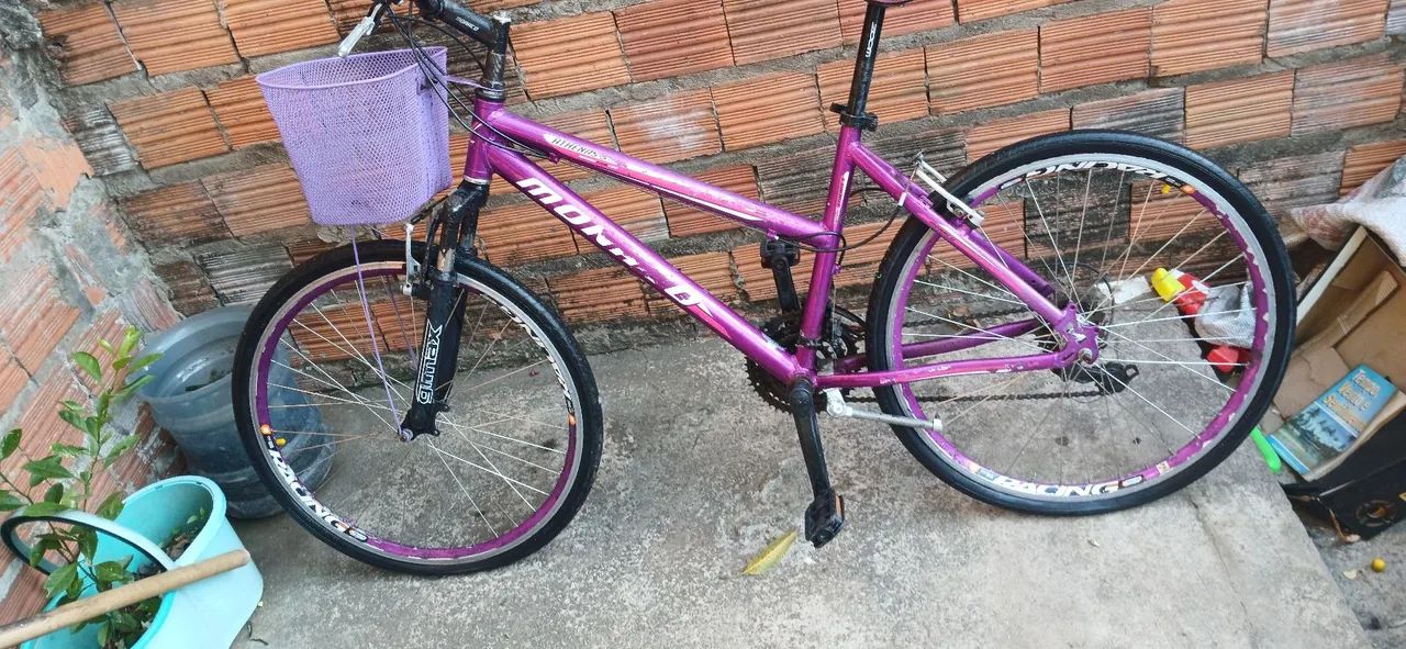 Bicicleta de alumínio lilás  - Foto 2