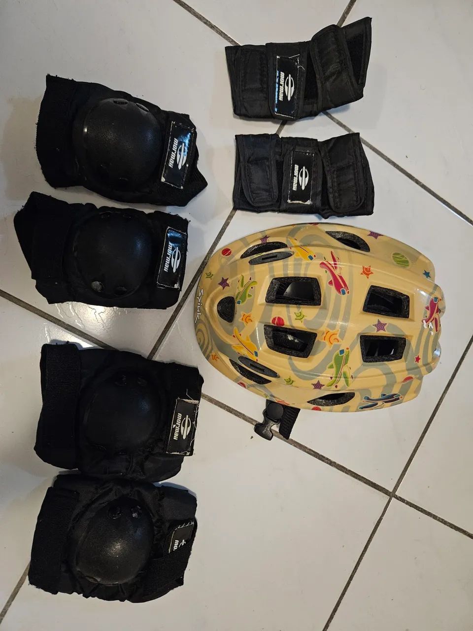 Kit de proteção infantil skate