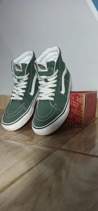 Tênis Vans SK8-HI Verde Original - Foto 6