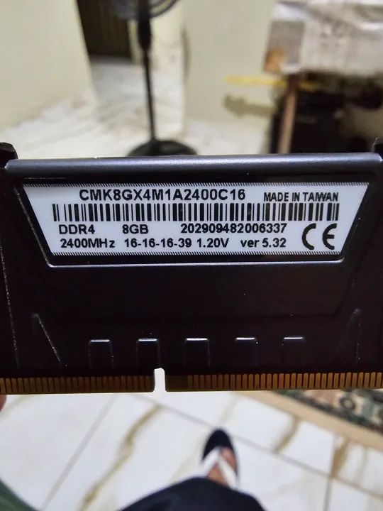 2x8 ddr4 vengeance corsair 2400mhz - Foto 3