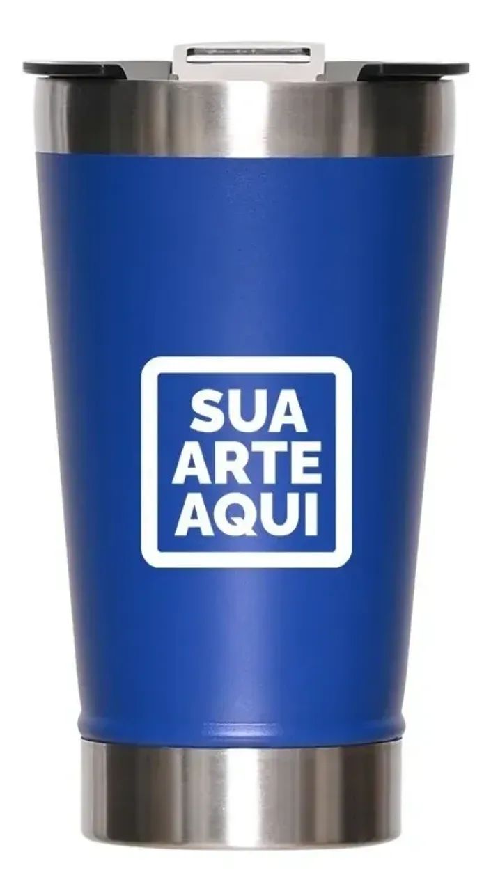 Copo Térmico Inox 473ml Personalizado A Laser