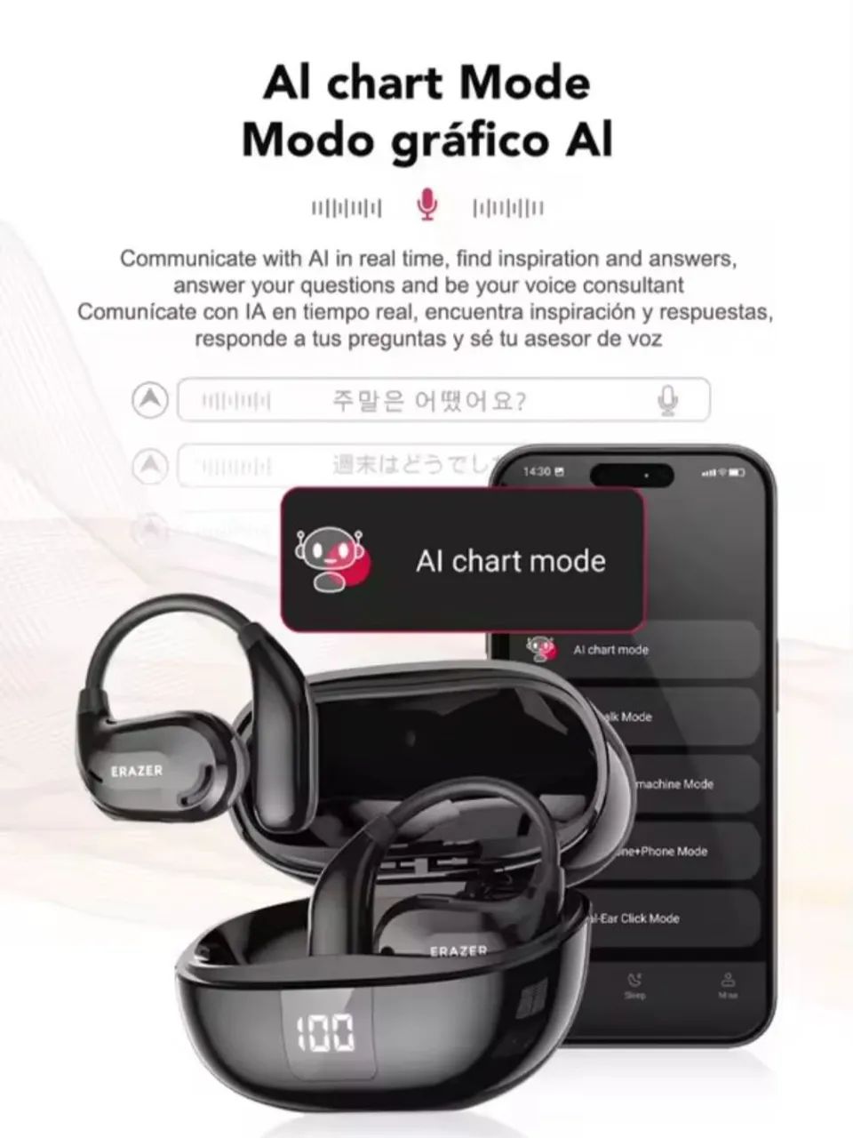 Fone de Ouvido Lenovo com IA - Foto 2