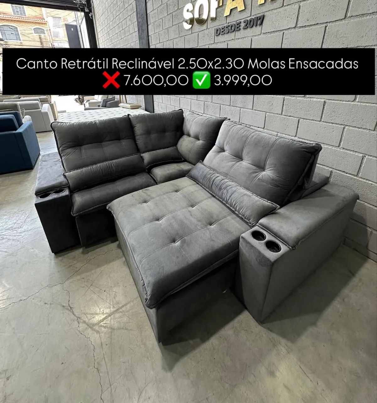 Sofá sem caixa Belize  1,60 mts  - Foto 4