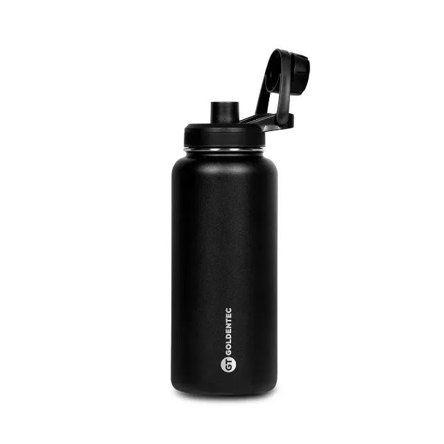 Garrafa Térmica GT 1000ml com Tampo com Bico Black - WZetta