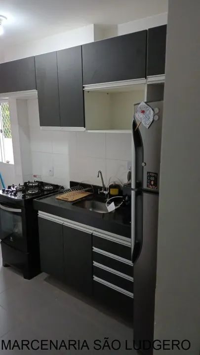 Armário Cozinha Mdf Cinza - Foto 3