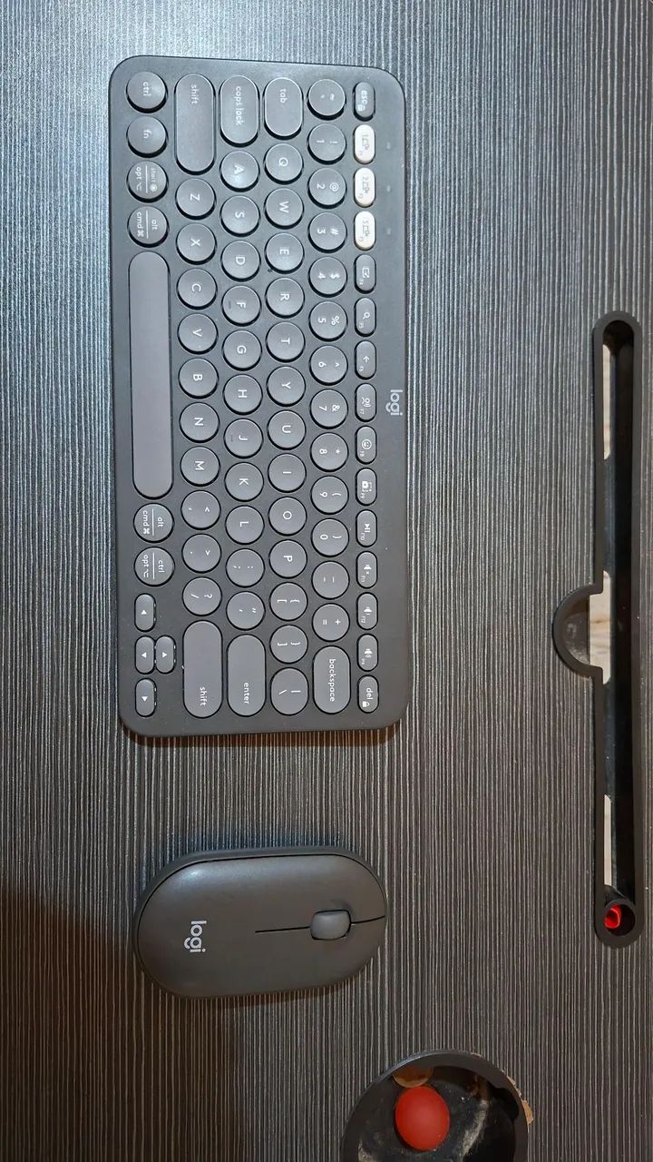 Logitech Pebble Keys 2 K380S Keyboard, Bluetooth + Pebble 2 M350S Mouse - Graphite64186562120963120