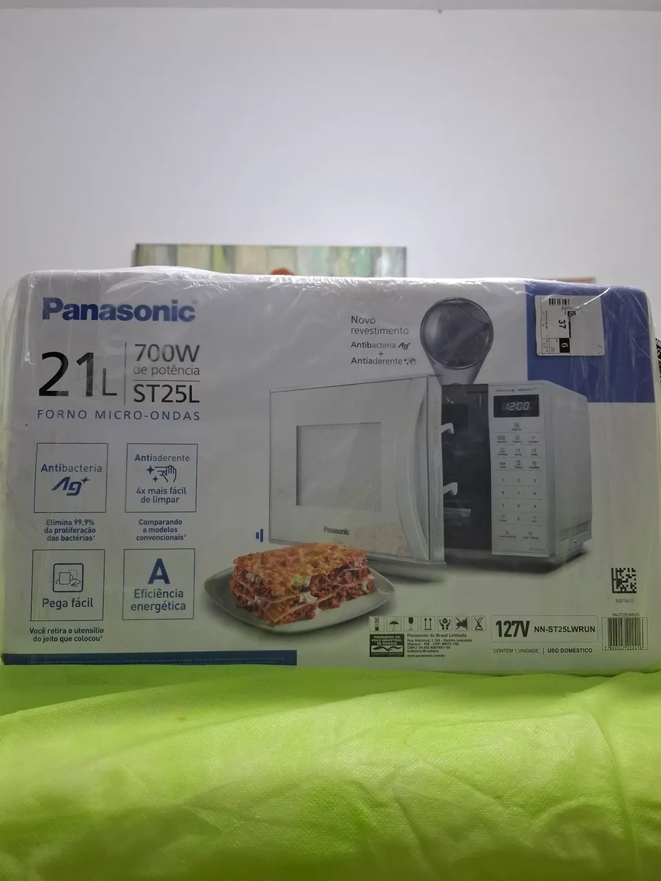 Forno Micro-ondas Panasonic 21 Litros 700W ST25L - Novo! Nunca foi usado.
