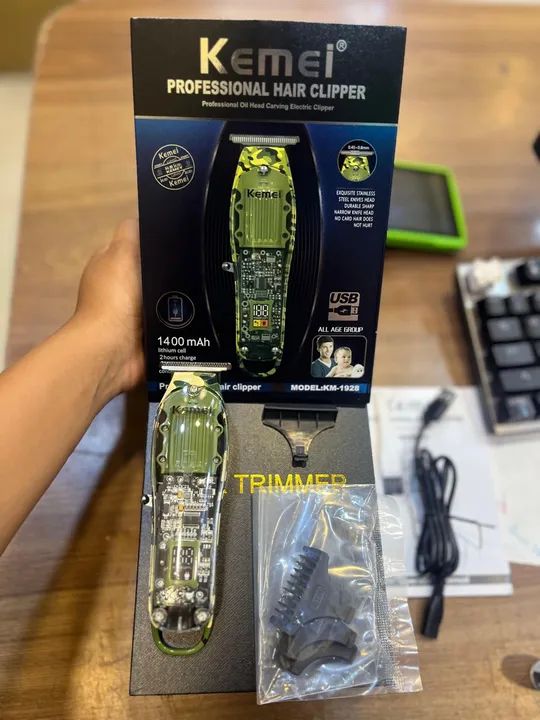 Máquina de Cortar Cabelo Kemei KM-1928 - Profissional