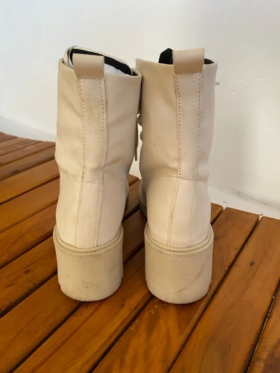 Bota Feminina bege 36 - Foto 5