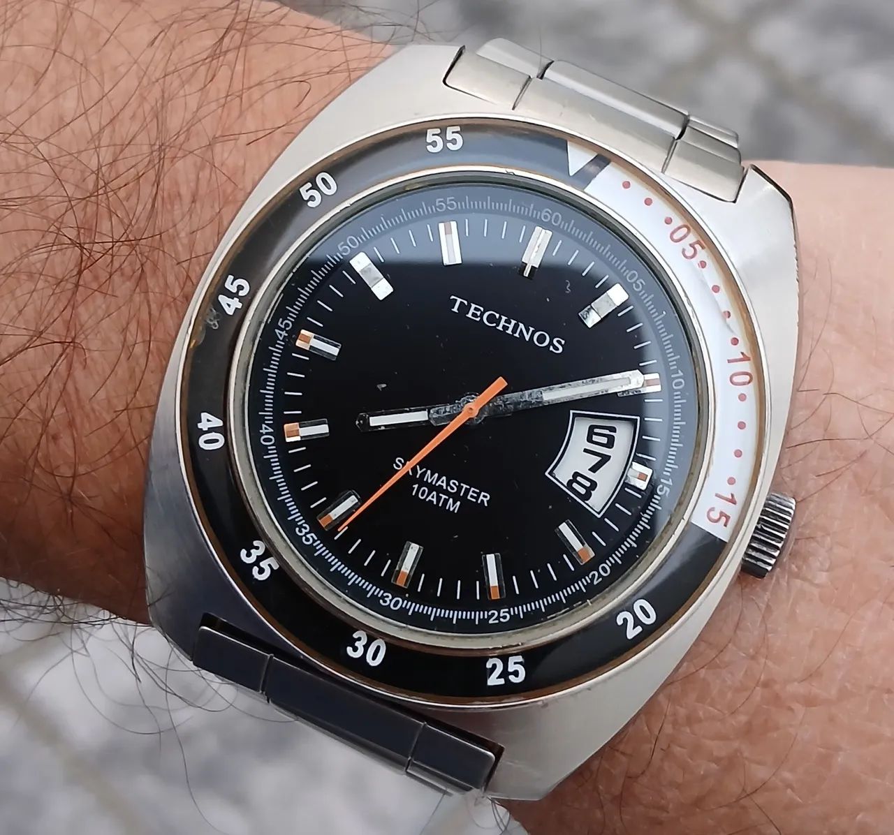 Relógio antigo Technos Skymaster , raro exemplar de coleção muito bonito - Foto 2