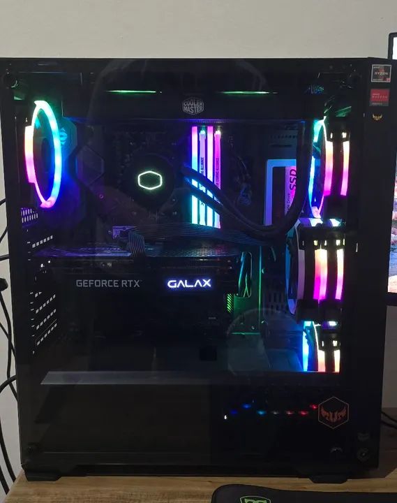 PC Gamer Ryzen 5 5600G | RTX 3050 | 32GB RAM | SSD 1.25TB + HD 2TB + Monitor Acer 24" - Foto 3