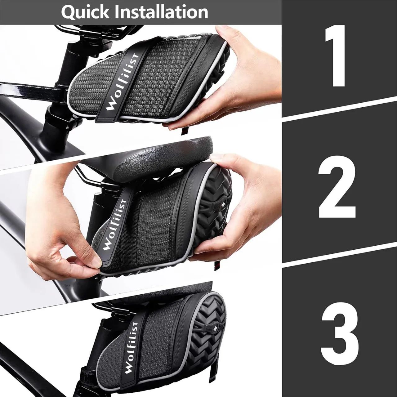 Bolsa de Selim para Bicicleta Wolfilist - Foto 5