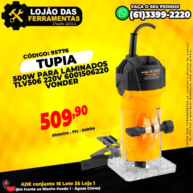 Tupia Para Laminados TLV506 220v 6001506220 Vonder