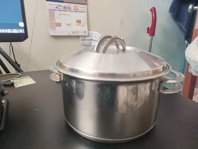 Panela Tramontina 20 Cm/ 3,60l Caçarola Aço Inox Funda