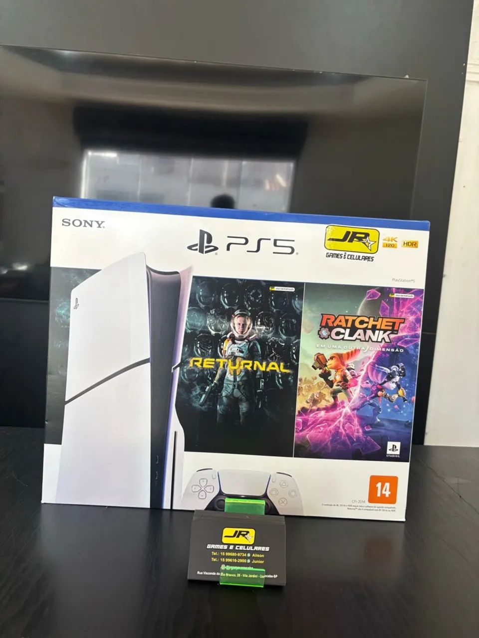 Playstation 5 slim midia fisica lacrado Jr games