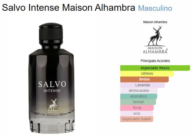 Salvo Intense - Perfume Masculino - Lacrado - Foto 2
