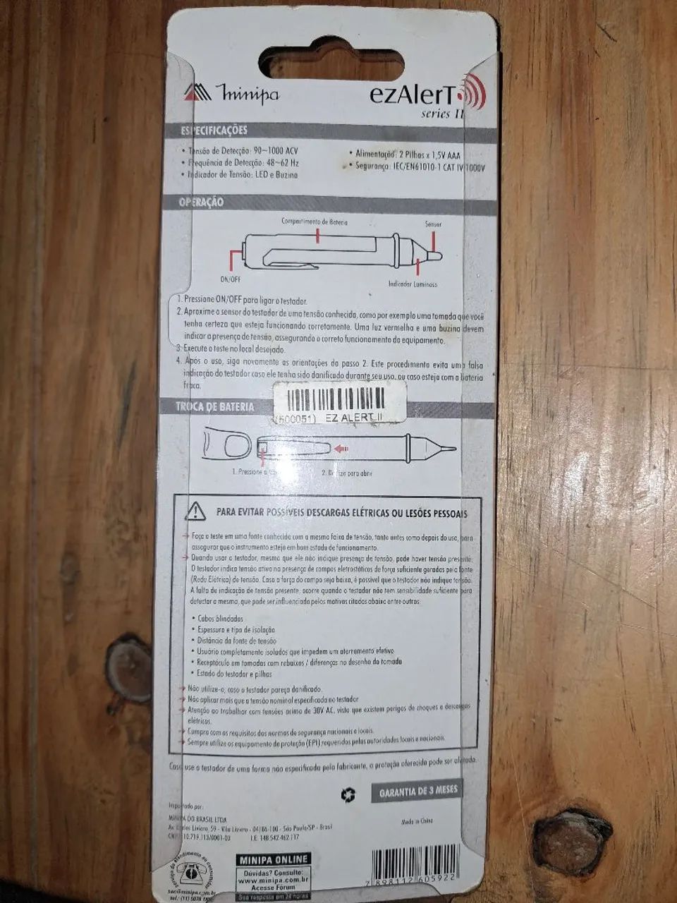 PROMOÇÃO Detector de Tensão Minipa ezAlerT series 2 - Foto 2