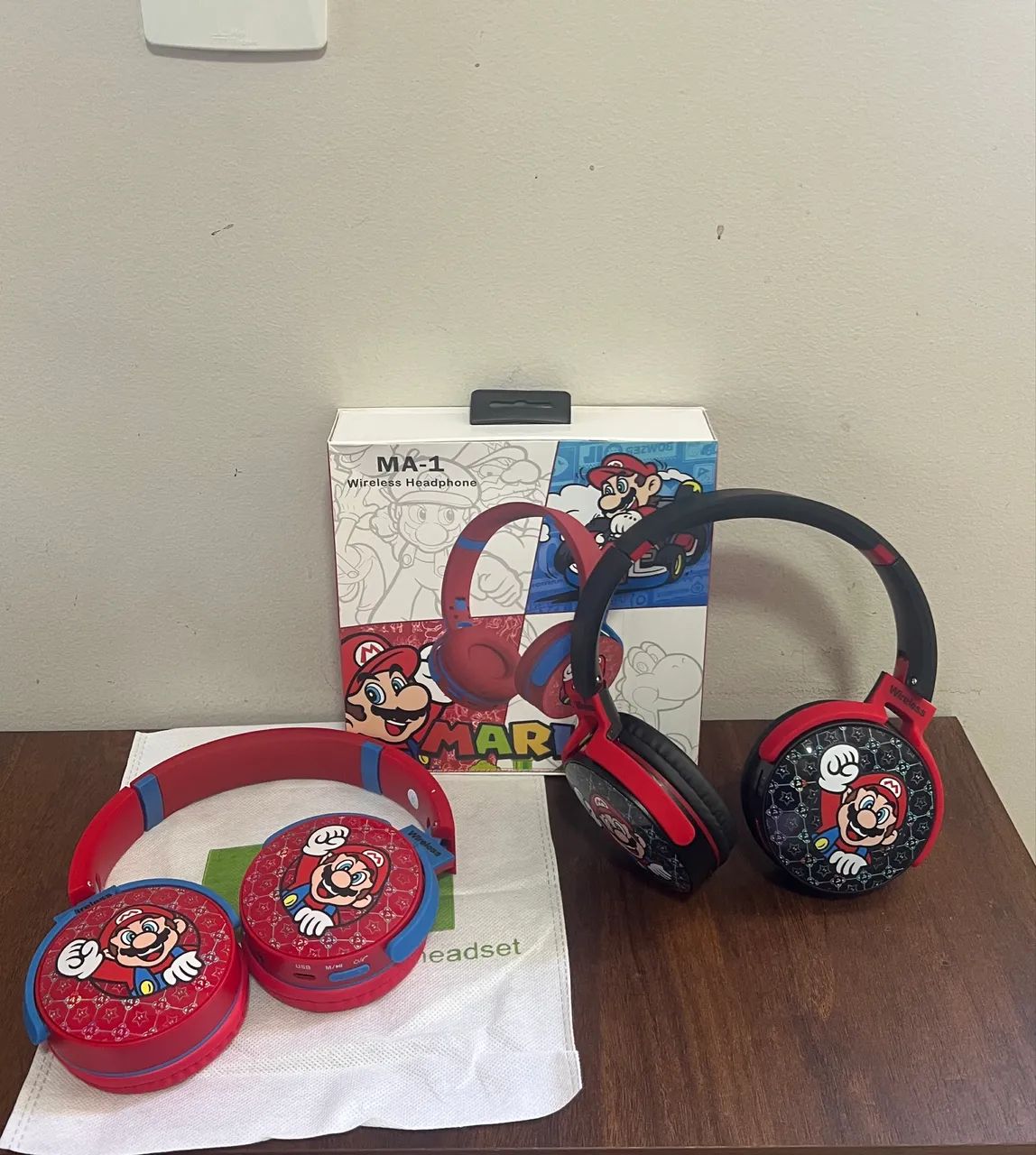 Headfone infantil  Super Mário novo - Foto 5