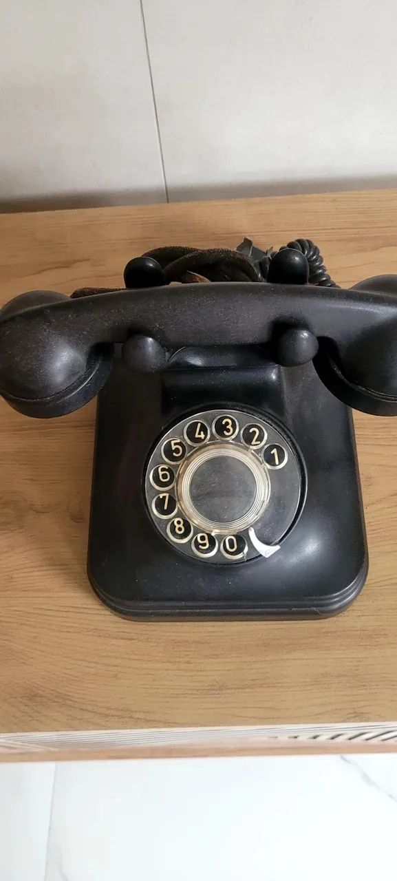 Telefone Fixo Vintage - Preto