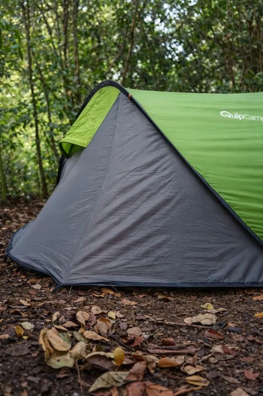 Barraca de Campismo Quechua 2 Seconds - 3 Pessoas (Verde e Cinza) - Foto 3